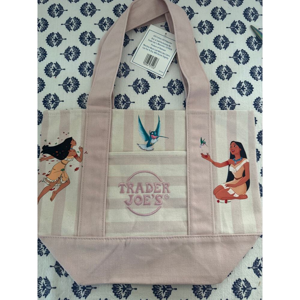 Disney Pocahontas Striped Custom Made Trader Joes Mini Tote
